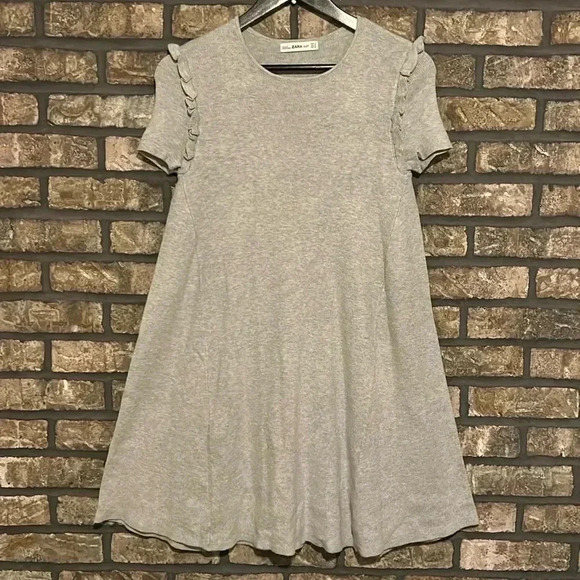 Zara Dresses & Skirts - Zara Light Gray Sweater Mini Dress | Size S | Casual Chic Wardrobe Staple